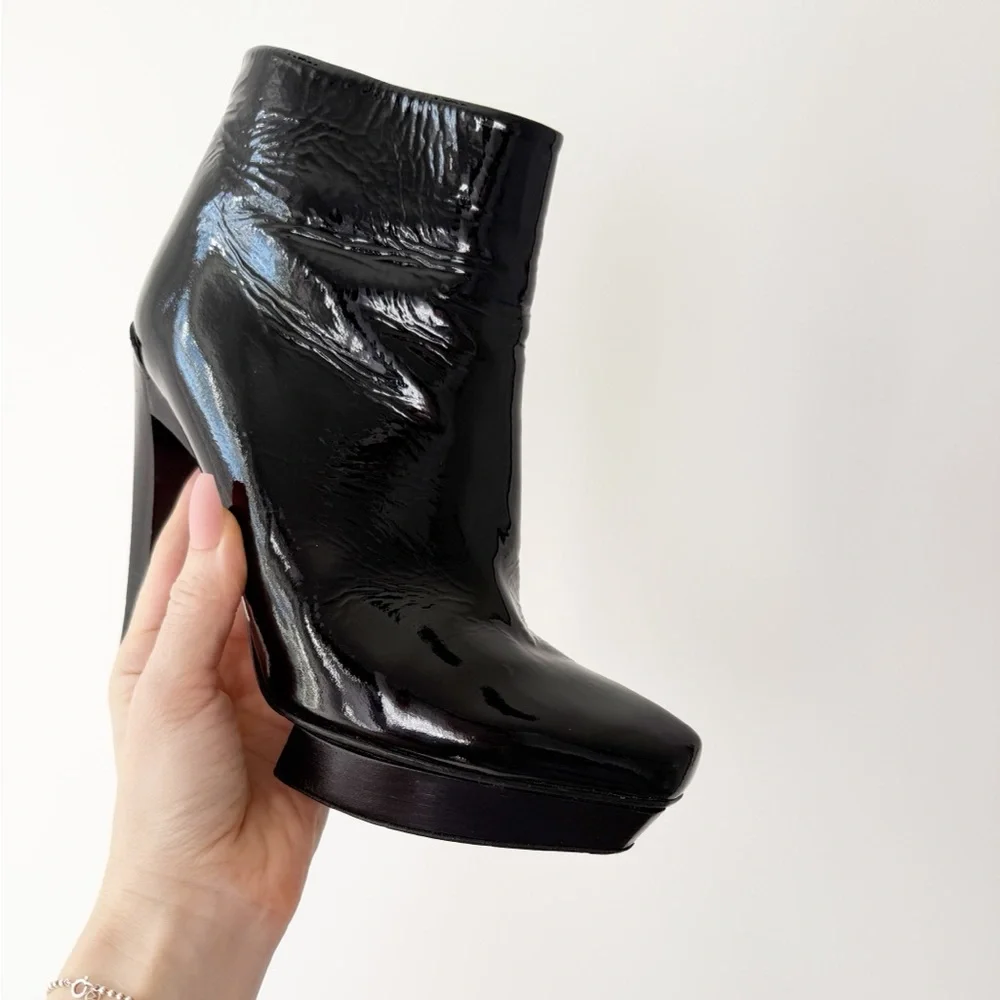 Michael Kors Collection - Patent Leather Platform Ankle Bootie - size 38 - EUC - Picture 2 of 15